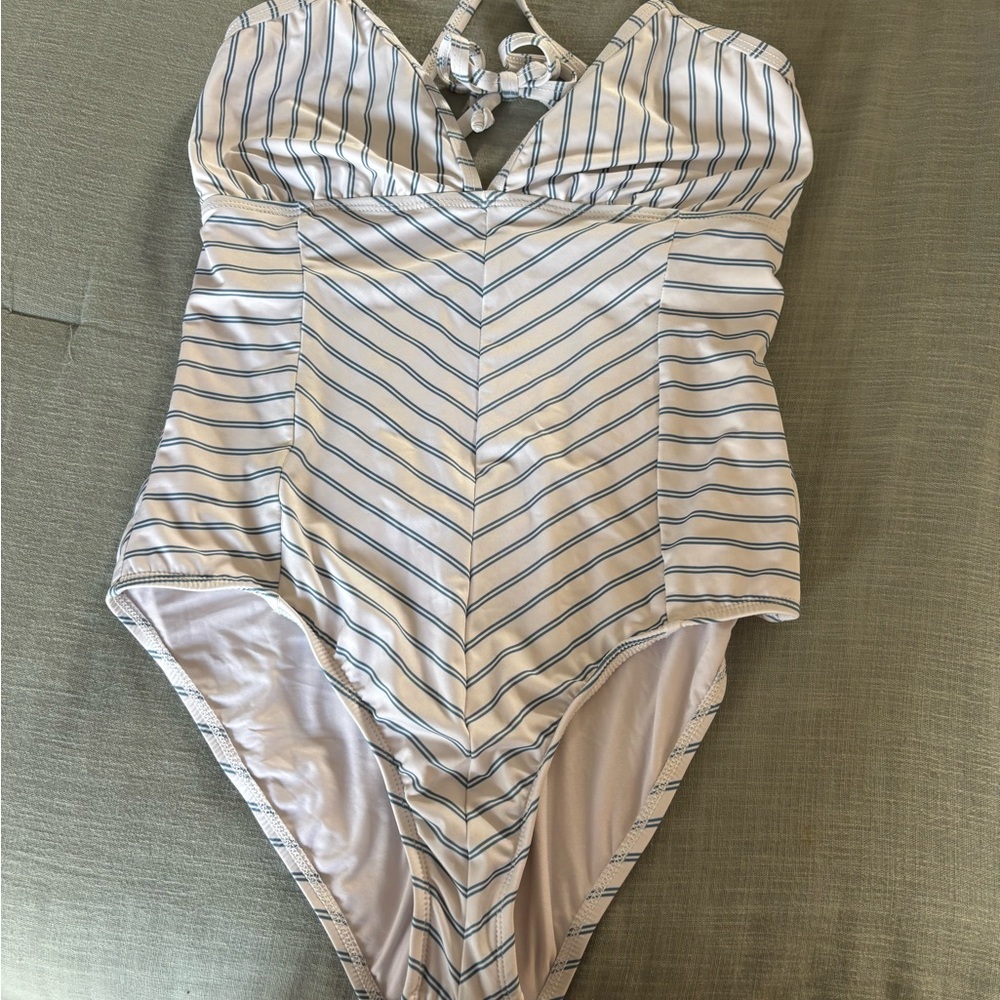 Striped One-Piece Swimsuit